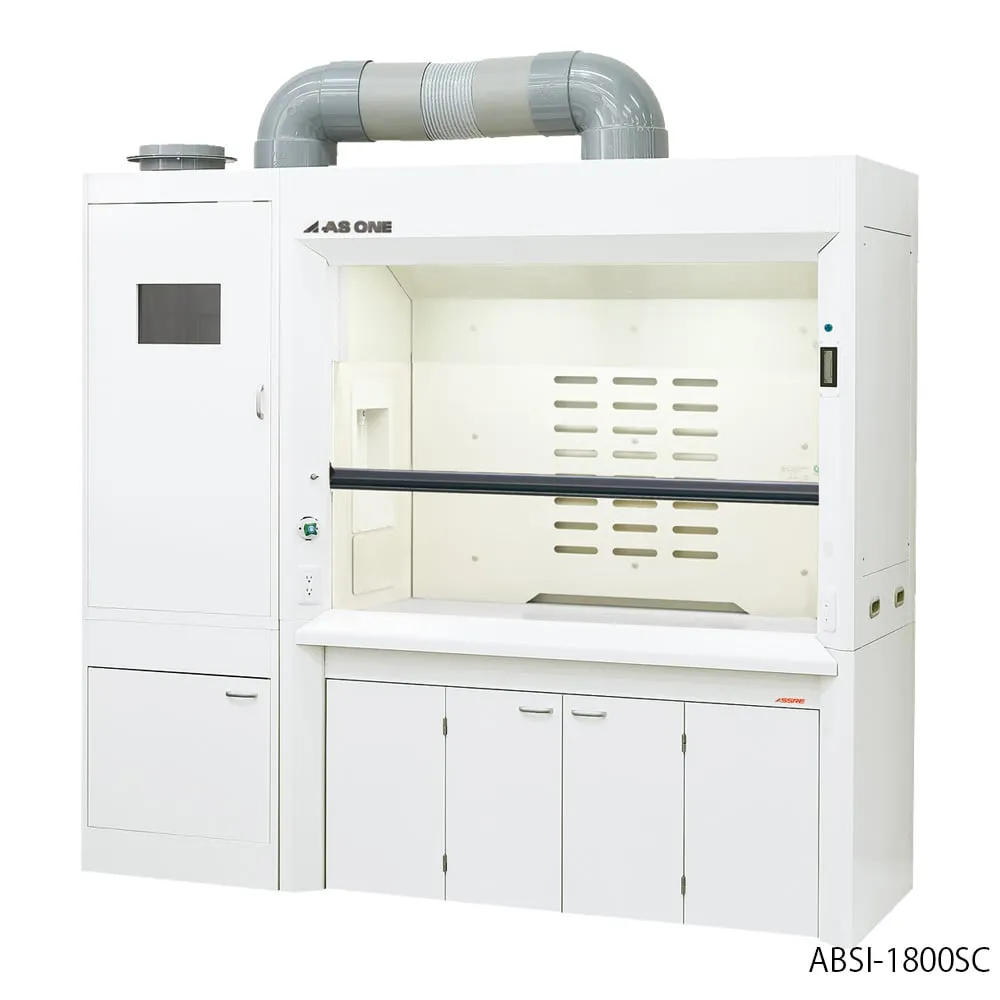 3-3930-21　Fume Hood (Wet Scrubber Horizontal Type) Standard 1900 x 830 x 2250 mm　ABSI-1200SC