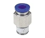 61-7640-48　Corrosion Resistance Equivalent To Stainless Steel (SUS303) Fitting Straight M5 x 0.8　SPC4-M5