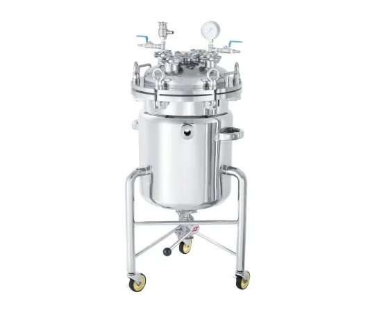 62-1372-69　Jacket Type Flange Open Pressurizing Container with Leg Pressurizing Unit 20L　PCN-O-J-L-20-UT
