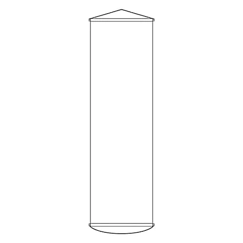 61-3426-92　Banner Curtain 100 (White)　124100