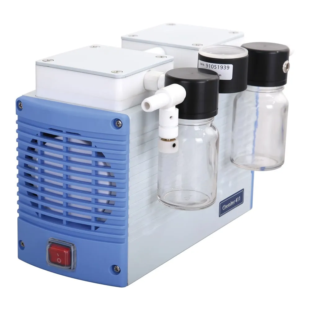 4-3535-01　Chemical Resistant Vacuum Pump (High Vacuum Trap Bottle Included Type) 18/20L/min At 50/60 Hz　Chemker411