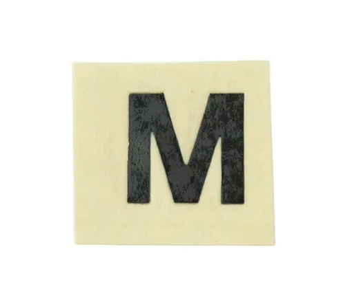 61-7398-04　Character Seal Black M 15mm　CL15B-M
