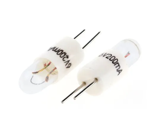 63-4648-71　Bi-Pin Indicator Light, Clear, 6 V, 200 mA, 1000h　577-500