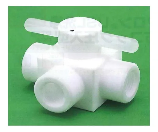 62-7083-31　USL-PTFE Female 3-Way Cock Press Fit Type PT 1/4 00U-156-01N　00U-156-01N