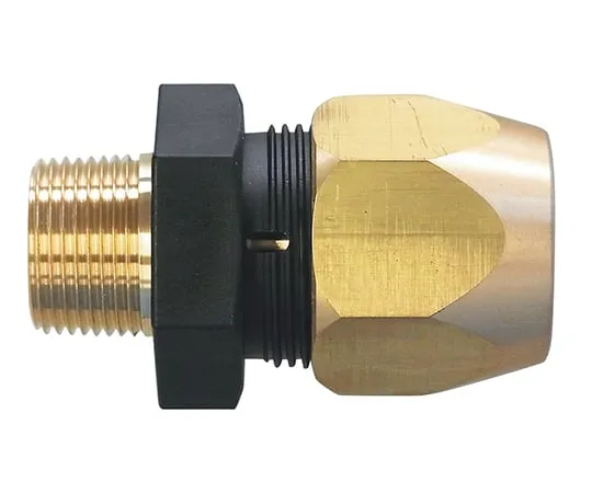 3-9386-03　Pressure Hose Fitting SMART LOCK (Brass Type) 15 A 1/2　IVL-SLB-09A15-B-15A