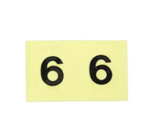 61-7397-18　Character Seal 6 Black 10mm　CL10B-6
