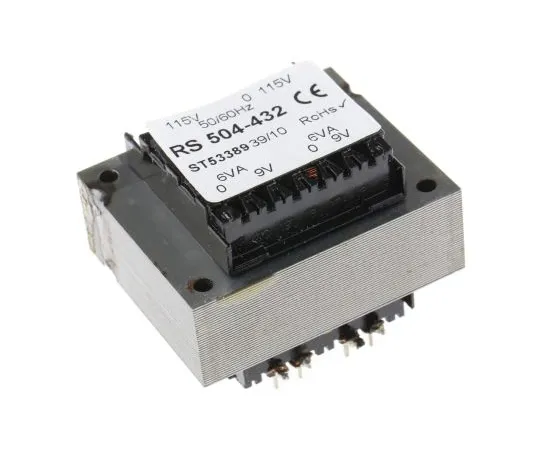 63-4636-61　9V ac 2 Output Through Hole PCB Transformer, 12VA　504-432