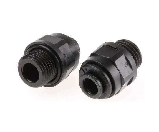 63-4986-05　John Guest Pneumatic Straight Threaded-to-Tube Adapter, G 1/4 Male, Push In 6 mm　PM010612E