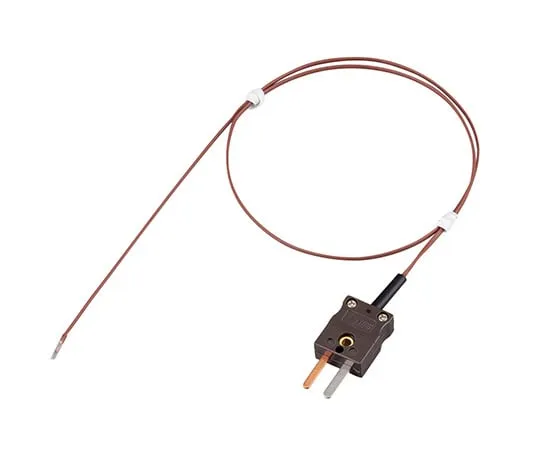 4-1720-01　Thin T Thermocouple Sensor (Fluorine Plastic Mold Type) φ 0.32 x 500 mm　MOT-T03205XQ