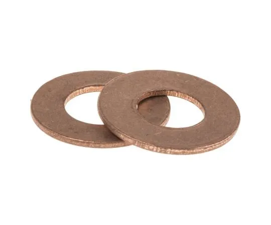 63-4601-36　Copper Plain Washer, 1mm Thickness, M8　293-202