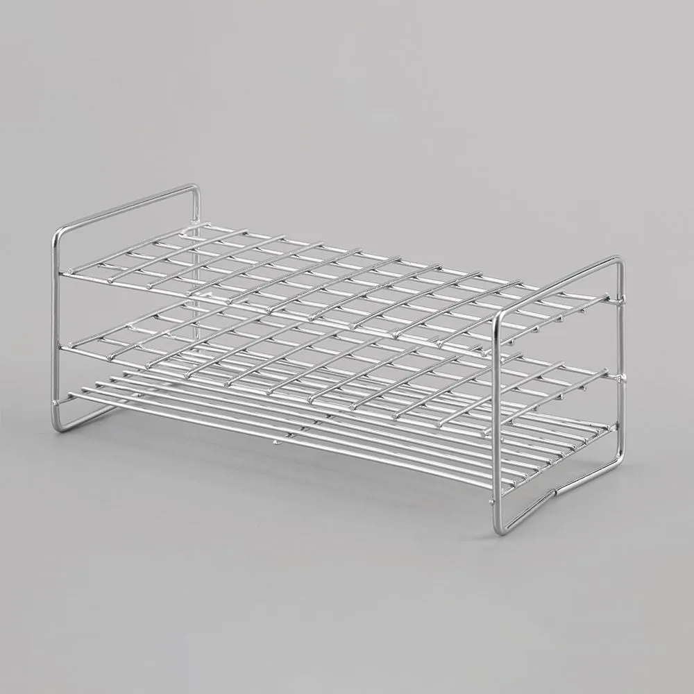 51-0050-01　［Discontinued］Stainless Steel Test Tube Rack φ15 mm 5 x 10 Array
