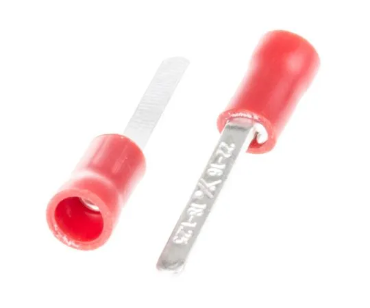 63-4641-37　RS PRO Insulated Crimp Blade Terminal 17.6mm Blade Length, 0.5mm² to 1.5mm², 22AWG to 16AWG, Red　534-294
