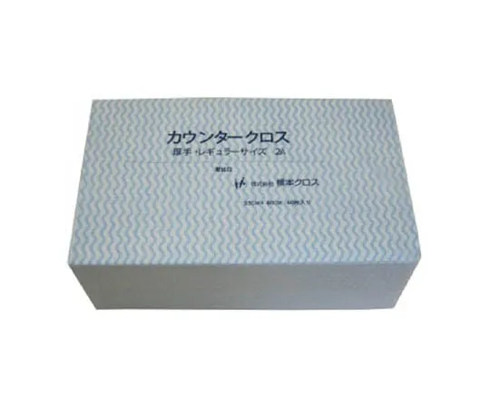 62-3239-37　Counter Cloth (Regular) Thick Blue (60 Sheets x 9 Bags)　2AB