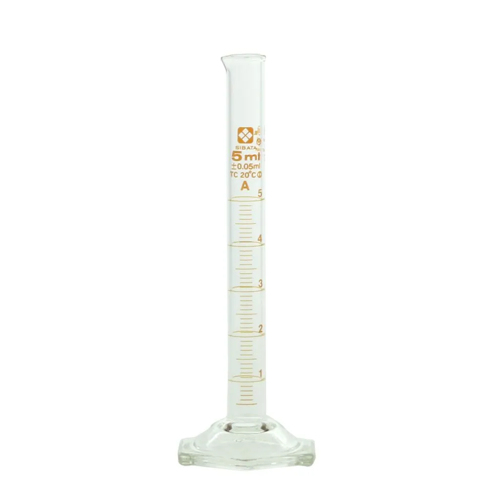 64-6432-14-24　Graduated Cylinder 5 mL, with JCSS Calibration Certificate　023520-5