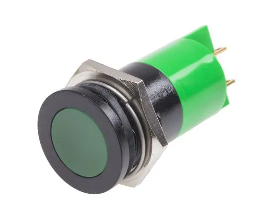 63-4587-38　RS PRO Green Indicator, 24 V ac/dc, 22mm Mounting Hole Size, Solder Tab Termination　211-673