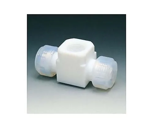 61-3529-73　Fluorocarbon Resin Half Female Joint T-1-Type 6φ x RC1/4　NR0068-01