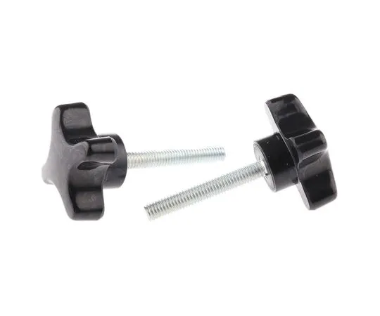 63-4651-63　RS PRO Black 4-Arm Clamping Knob, M6　686-626