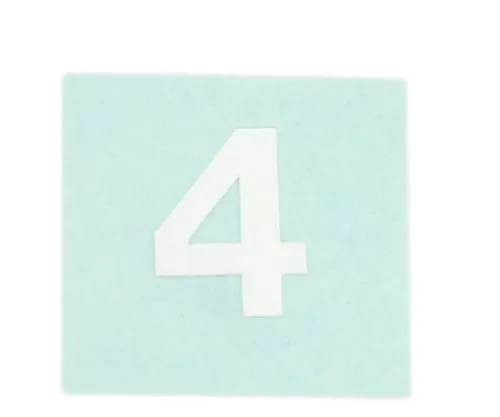 61-7397-35　Character Seal 4 White 15mm　CL15W-4