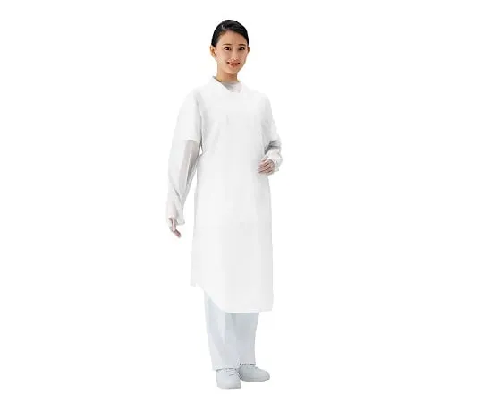 7-6264-01　PROSHARE Apron (Sleeve Thumb Hook) White 30 Pieces