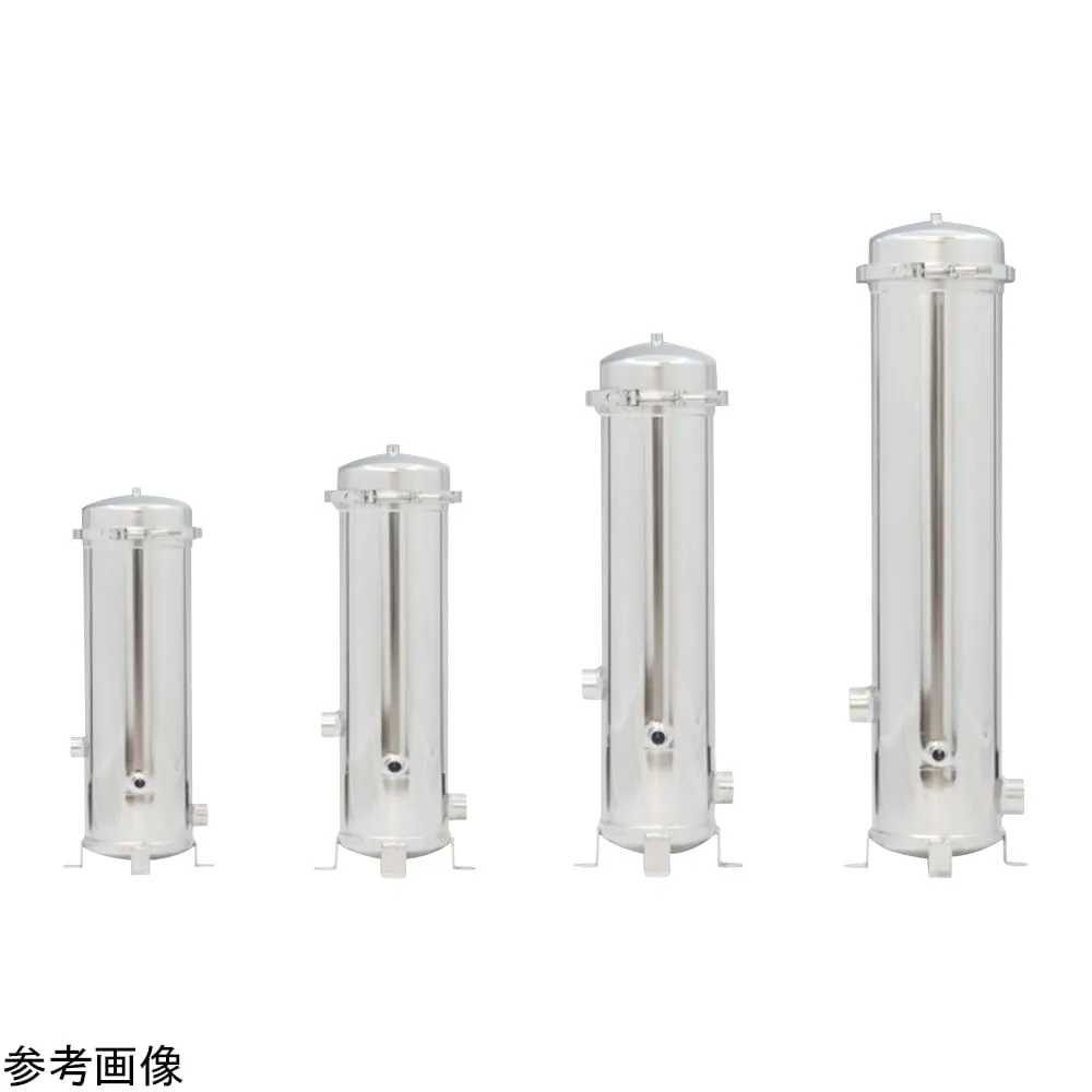 4-3941-01　High-flow Stainless Filter Housing Phi 289 x 625 mm　HIFP-S-7