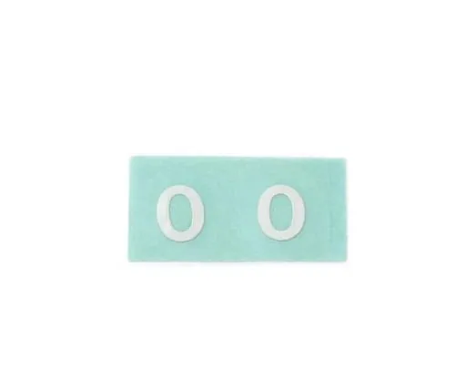 61-7397-12　Character Seal 0 White 10mm　CL10W-0