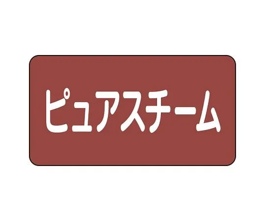 62-6122-29　JIS Piping Identification Sticker AS Type Pure Steam (Large) 1 Set (10 Pieces)　AS-2-4L