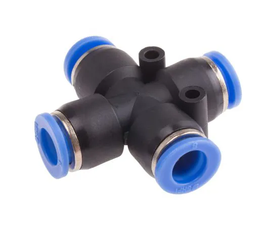 63-5178-02　Pneumatic Cross Tube-to-Tube Adapter Connection A 8mm, B 8mm, C 8mm, D8mm　916-0937