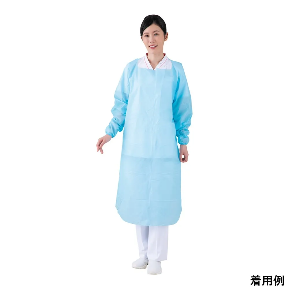 8-622-01　Plastic Gown Blue 20 Pieces　APS