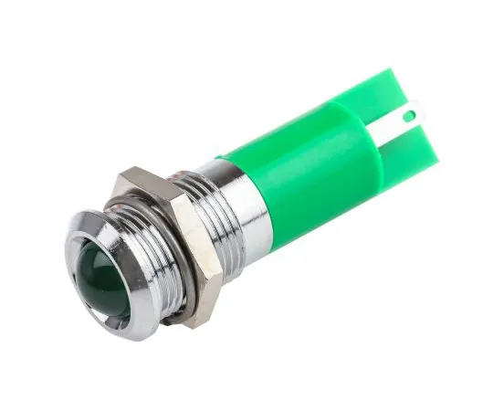 63-4585-12　RS PRO Green Indicator, 2 V dc, 14mm Mounting Hole Size, Solder Tab Termination　203-997