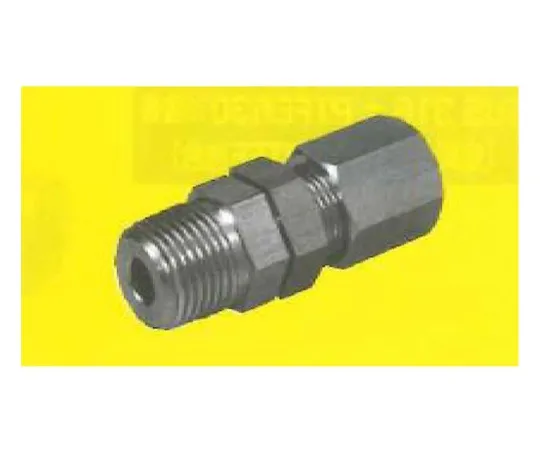 62-7088-03　Fluorine Plastic tubing Connection PTFE Electroless Coat USL Tightening Type Half Union 6φ x PT 1/8 5 pieces Included 00N-050-01　00N-050-01