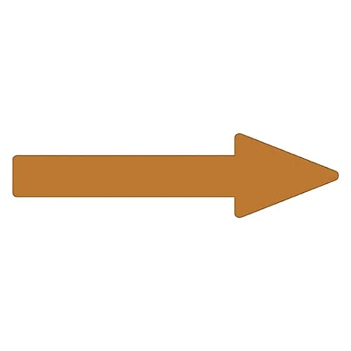 61-3408-87　Direction Indication Sticker For Identifying Tube -> (Brown) Arrow Sticker 57　193157