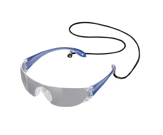 1-8631-11　JIS Lightweight Protective Glasses With Strap Blue　LF-301