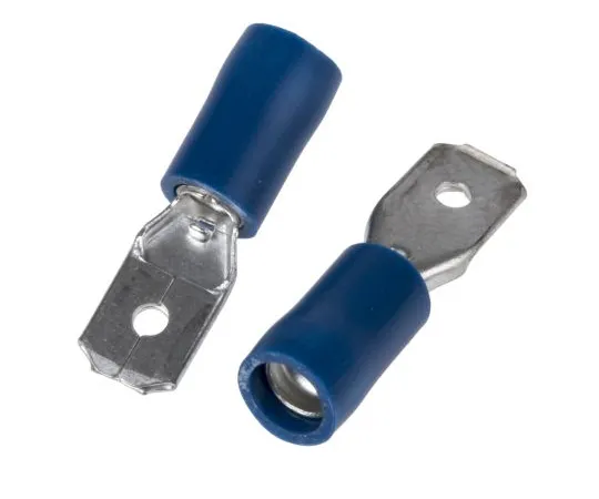 63-4641-73　RS PRO Blue Insulated Spade Connector, 6.35 x 0.8mm Tab Size, 1.5mm² to 2.5mm²　534-682
