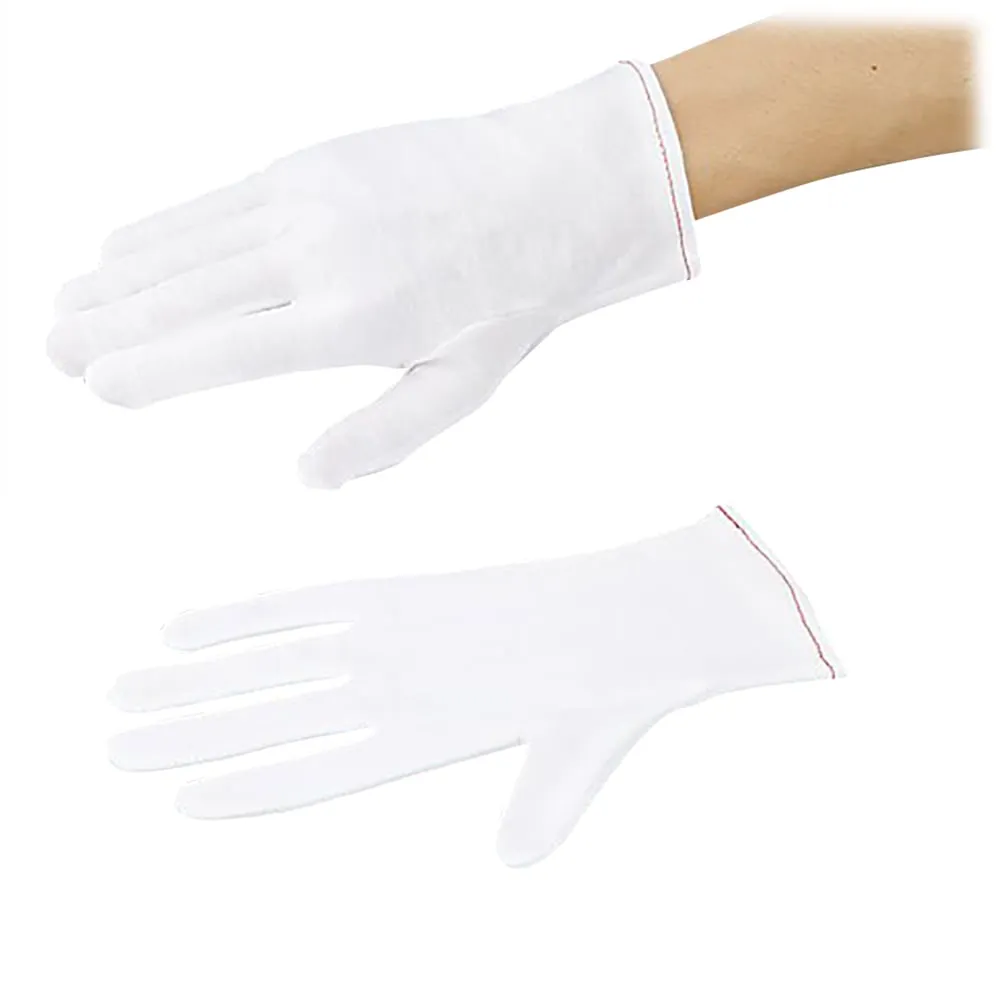 1-547-04　ASPURE Cotton Smooth Gloves Without Gore S 12 Pairs