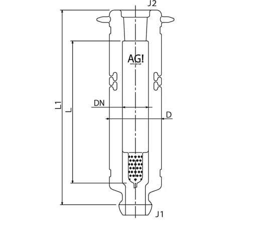 65-2346-21　Packed Tower with Vacuum Jacket Plating/Slit Included　3506-25-500-J4L-P
