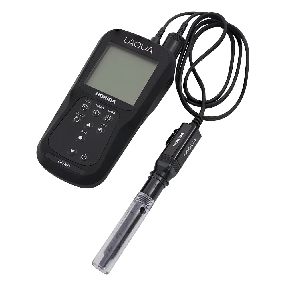 63-6524-73　[Portable/Handy Electrical Conductivity Set] Field Type Portable Water Quality Meter LACQUA　D-210C-S