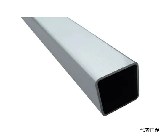 64-5004-04　Aluminum Square Pipe with Angle R3 25 x 25 x 1.2 Silver 4 m　FB106S
