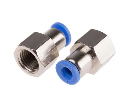 63-5177-86　RS PRO Pneumatic Straight Threaded-to-Tube Adapter, R 1/4 Female, Push In 6 mm　916-0741