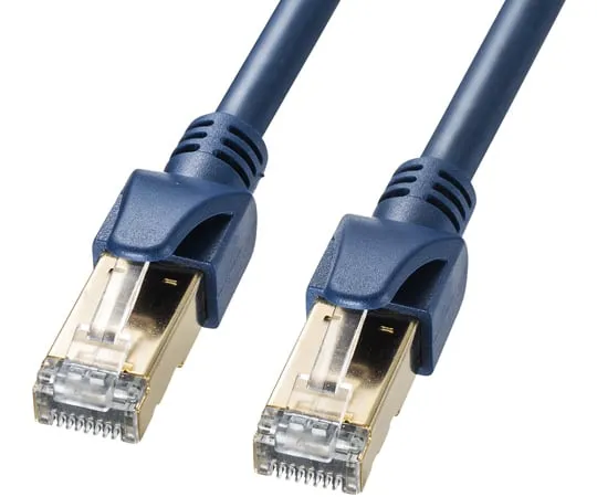 67-9316-41　Category 6 A ScTP Solder Industrial LAN Cable Navy Blue 0.5 m　KB-HS6A-005NV