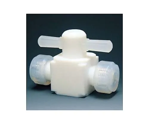 61-3527-25　Fluorocarbon Resin Two-Way Valve Injection Type 6φ　NR0003-01