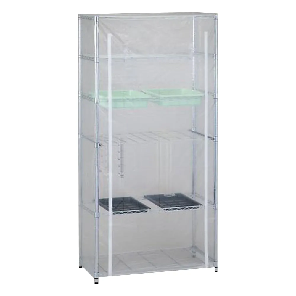 4-240-21　Equipment Drying Rack (With Basket and Curtain) Main Unit Set