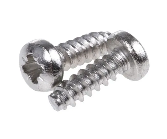 63-4638-88　RS PRO Plain Stainless Steel Pan Head Self Tapping Screw, N°No. 4 x 3/8in Long 9.5mm Long　521-541