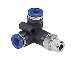 61-7639-54　Stainless Steel (SUS304) Fitting Tripod Elbow M5 x 0.8　PVX4-M5SUS