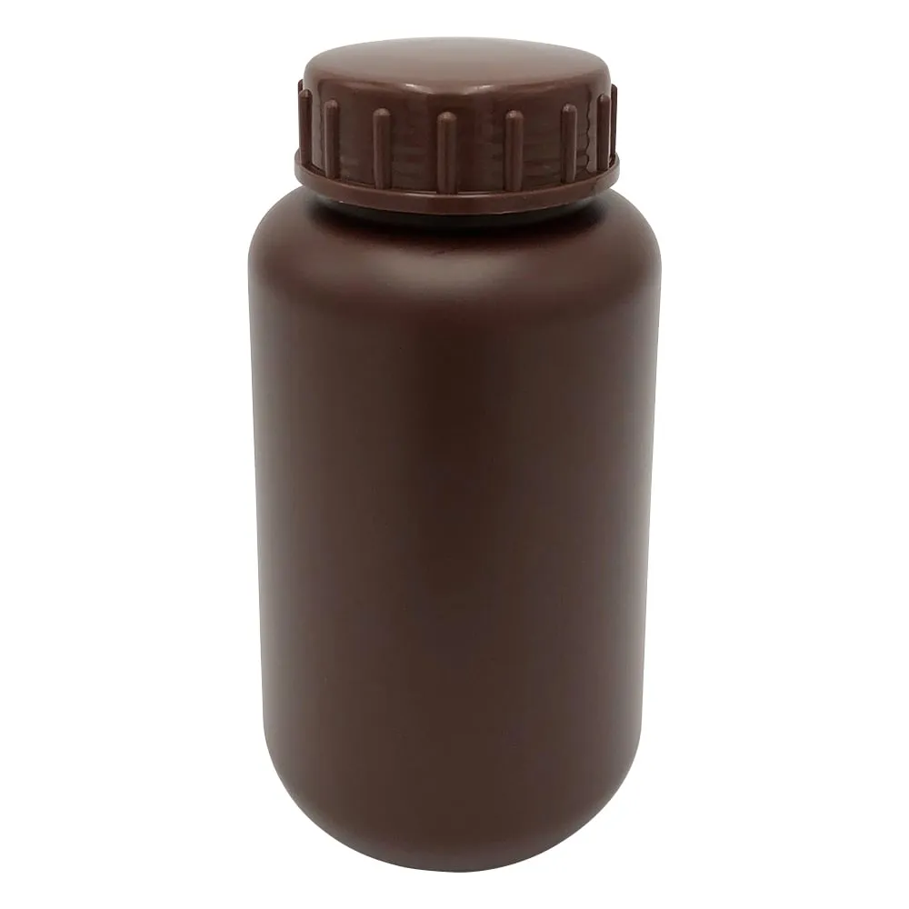 10-3203-55　Wide-Mouth Round Shading Bottle 500mL (Brown) No Set　1032-03