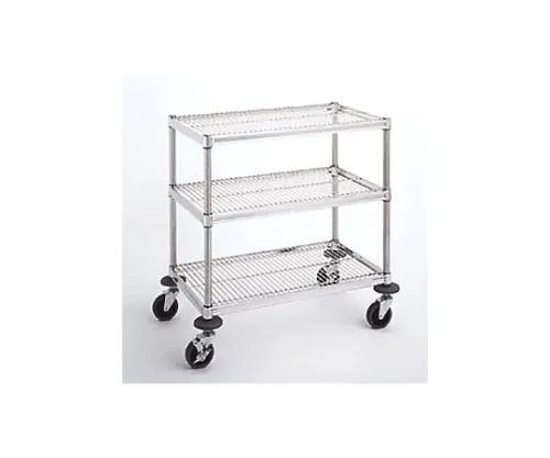 61-3794-38　W1 Type Side Table Wagon (Stainless Steel (SUS304)) D460 x W610 x H815mm　W1C-A4606
