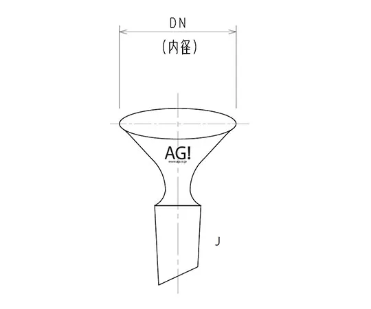 61-0188-48　Semi-Micro Funnel φ45　3772-45-1M