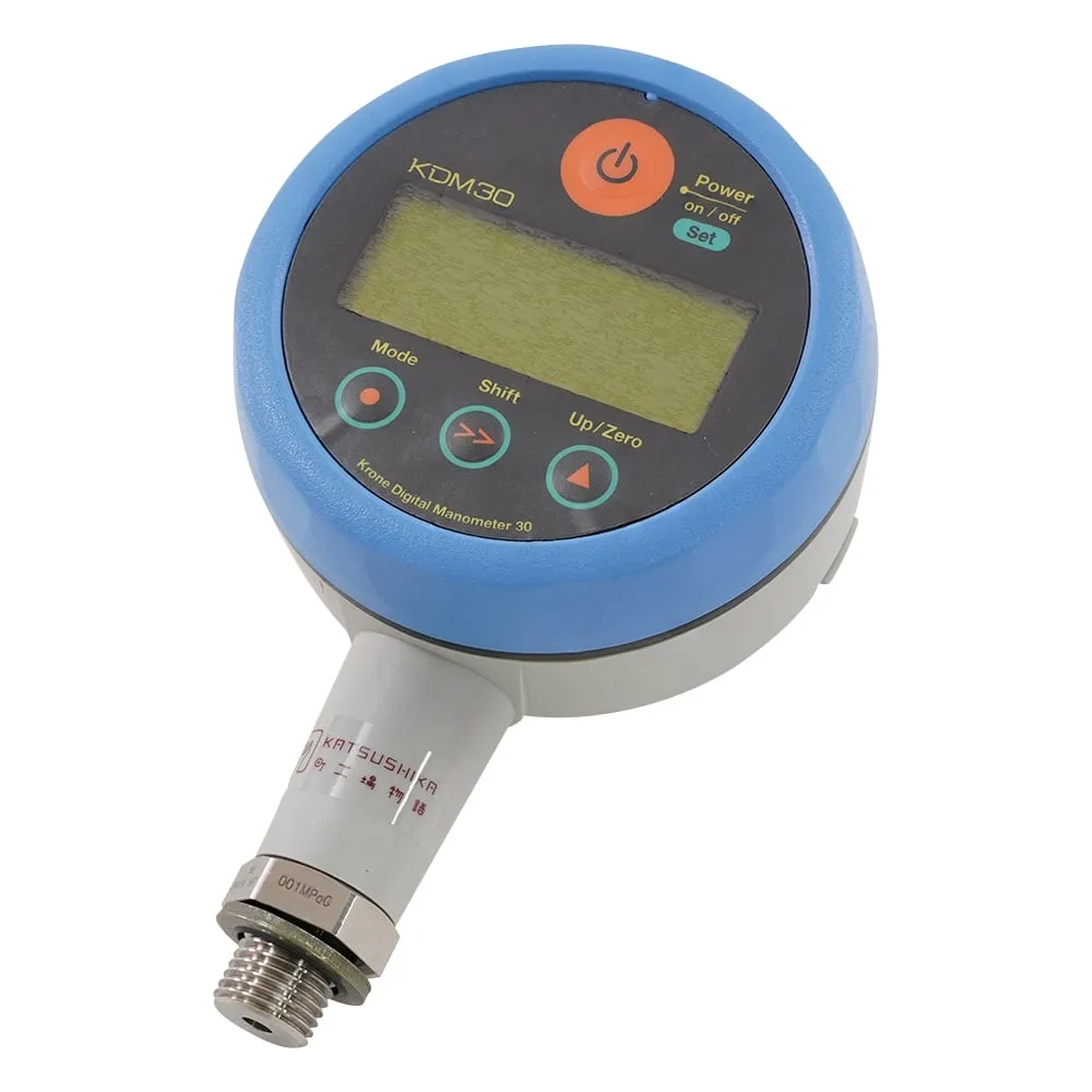 3-9686-02　High Precision Digital Pressure Meter AC Adapter Type Blue　KDM30-1MPaG-A-BL