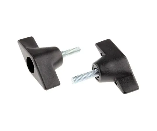 63-4651-61　RS PRO Black Wing Clamping Knob, M6　686-064