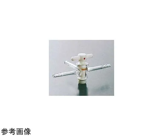 65-6842-09　PTFE Three-Way Cock (with Rubber Stopper) φ6 18　2017-01
