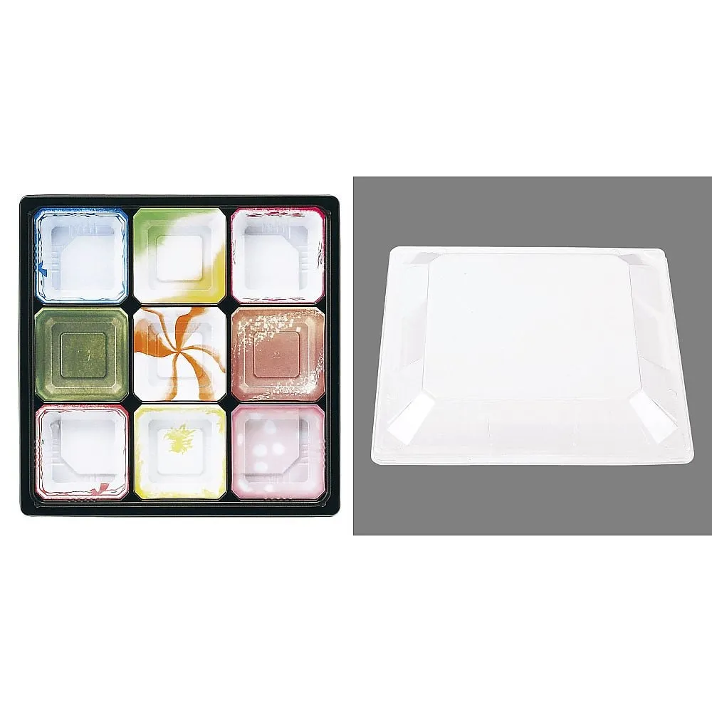 62-6652-34　One-Way Heat-Resistant Bento Container (with High Lid, 50 Sets)　T-70-E